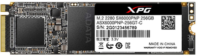 ADATA XPG SX6000 Pro 256 GB M.2 2280 PCIe Gen3x4 3D NAND TLC (ASX6000PNP-256GT-C)