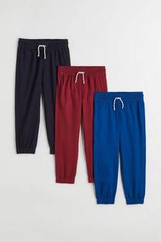 Джоггеры синие и бордовые 3шт H&M 116м (40001080)