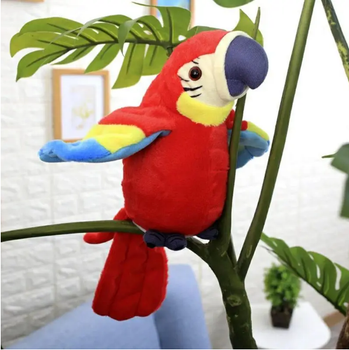 Інтерактивна іграшка-повторюшка, що говорить Папуга Parrot Talking Червона