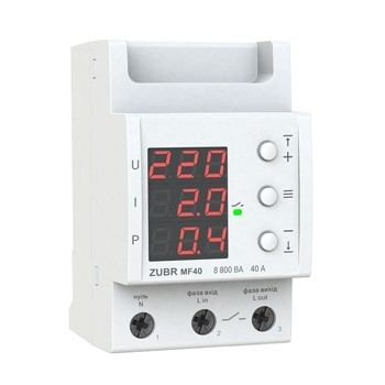 Мультифункціональне реле напруги ZUBR MF40 40А