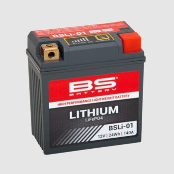 Мото аккумулятор BS LI-ION LIFEPO4 BSLI-01 (92X52X90мм) (140A,24WH,2AH) (-/+) OEM KTM, HUSQVARNA