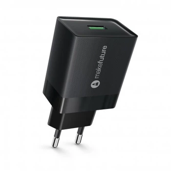 Зарядное Устройство Сетевое Makefuture 1Usb (3A) Quick Charge Black