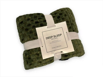 Плед велюровый Deep Sleep Кубик Микрофибра 200х230 см Зеленый