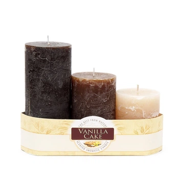 Набір свічок ароматизованих Bartek Candles Ваніль 3шт.