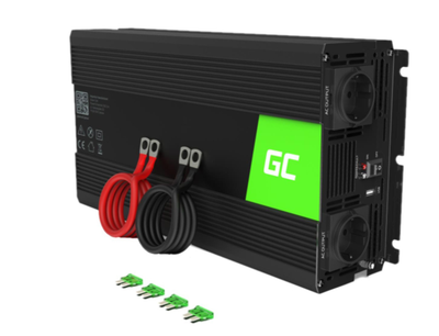 Преобразователь Green Cell 24В на 230В 1500Вт/3000Вт (INV24)