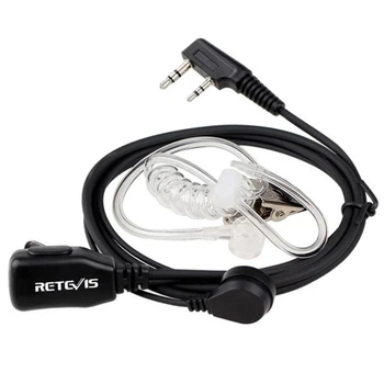 Проводная гарнитура с кнопкой PPМ Retevis EAK001 для раций Retevis, Kenwood, Baofeng и других (100917)