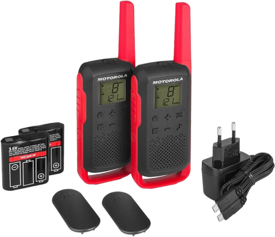 Рация Motorola Talkabout T62 Twin Pack&ChgrWE Red (B6P00811RDRMAW)