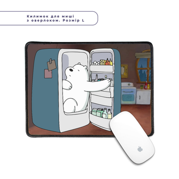 Килимок для мишки з оверлоком Вся правда про ведмедів (We Bare Bears) (5962-2907-L) L