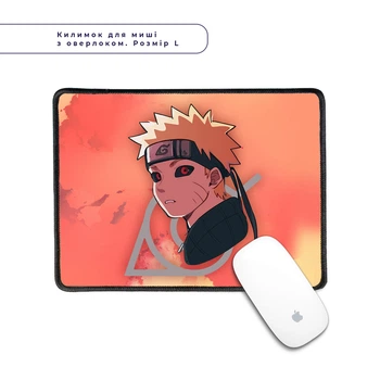Килимок для мишки з оверлоком Наруто Узумакі (Naruto Uzumaki) (5962-2822-L) L
