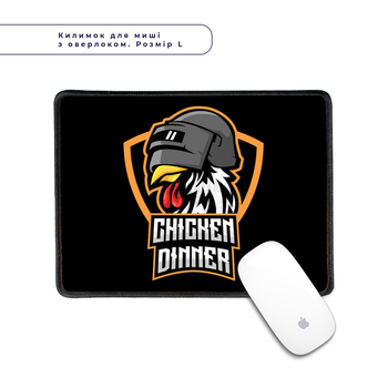 Килимок для мишки з оверлоком Пабг Пубг (Pubg) (5962-1186-L) L