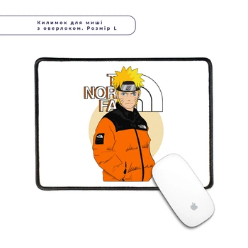 Килимок для мишки з оверлоком Наруто Норс Фейс (Naruto The Norch Face) (5962-3480-L) L