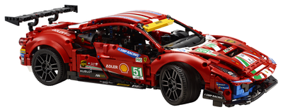 Zestaw klocków LEGO Technic Ferrari 488 GTE AF Corse #51 1677 elementów (42125)