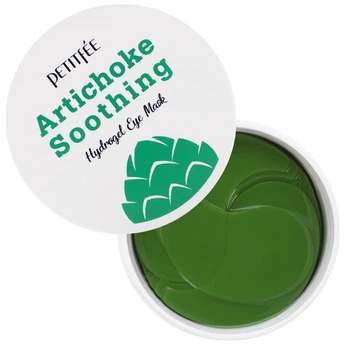 Гідрогелеві заспокійливі патчі для очей з екстрактом артишоку Petitfee Artichoke Soothing Eye Mask