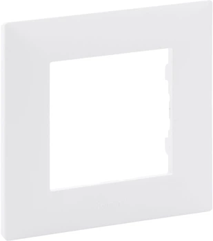 Рамка Legrand 1-постова Niloe Step Біла (3414971836327)