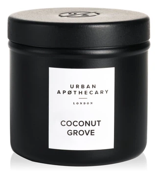 Ароматическая travel свеча с ароматами цветов, цитрусовых, мяты и кокоса Urban apothecary Coconut Grove 175 г