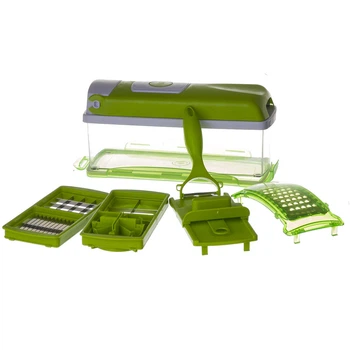 Ручная овощерезка Nicer Dicer Plus со сменними насадками и контейнером