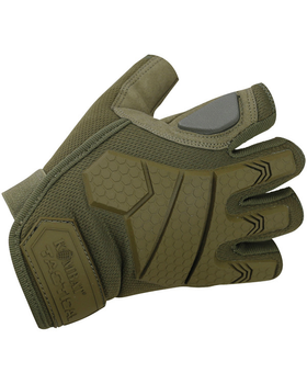 Тактические перчатки KOMBAT UK защитные перчатки без пальцев S койот (SK-kb-aftg-coy-s)