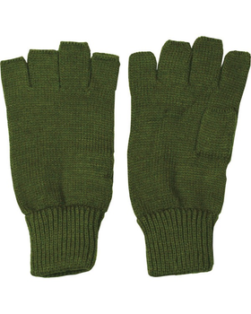 Перчатки тактические зимние Kombat UK ВСУ (ЗСУ) Fingerless Gloves Uni оливковый (SK-kb-fg-olgr)