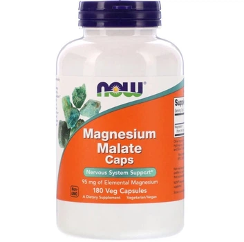 Магній малат NOW Foods (Magnesium Malate) 180 капсул NOW01303