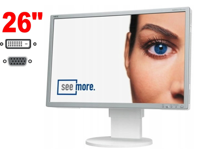 Монітор Б-клас NEC MultiSync EA261WM / 26" (1920x1200) TN / 1x VGA, 1x DVI, 4x USB 2.0 / VESA 100X100 б/в