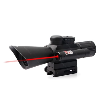 Оптический Прицел 4x30 с лазерным целеукозателем Accurate M7