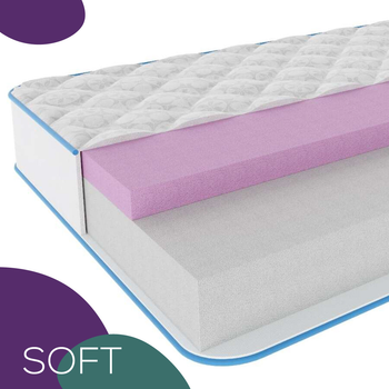 Безпружинний ортопедичний матрац Matratex Soft Prime 180х190