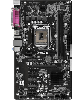 Материнська плата AsRock H81 Pro BTC (s1150, Intel H81, PCI-Ex16)