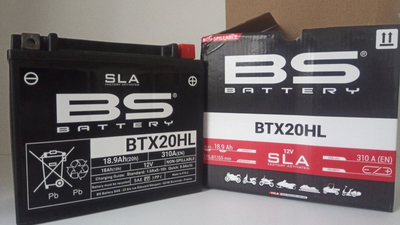 Мото аккумулятор BS BTX20HL SLA 18Аh, 310 А, (-/+), 175х87х155 мм (YTX20L-BS, YTX20HL-BS) 6,00 кг