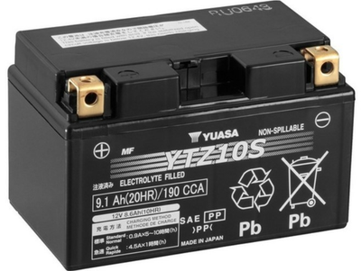 Мото аккумулятор Yuasa 12V 9.1Ah High Performance MF VRLA Battery YTZ10S (GEL) 150x87x93 мм (YTZ10S)