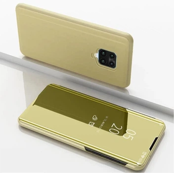 Чехол-книжка Mirror для Xiaomi Redmi Note 9S / Note 9 Pro Зеркальная золотой Без Бренда