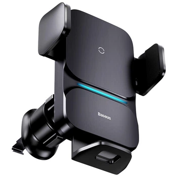 Автомобильный держатель с беспроводной зарядкой Baseus Wisdom Auto Alignment 15W Black