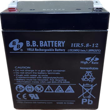 Аккумуляторная батарея B.B. Battery HR 5,8-12/T2