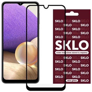 Захисне скло SKLO 3D (full glue) для Samsung Galaxy M23 5G/M33 5G/M13 4G (Чорний)