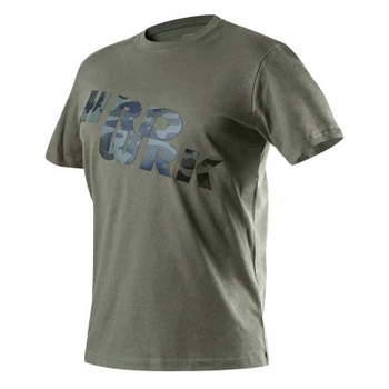 Футболка робоча Neo Tools CAMO olive, нар. M(50), з принтом (81-612-M)