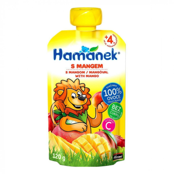 Детское пюре Hamanek Pouch яблоко и манго, 120 г (1215897)