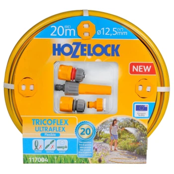 Шланг для поливу HoZelock d12,5мм 20м Ultraflex+ 4 конектори 117004 10618
