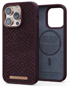 Чехол накладка Njord Salmon Leather MagSafe Case Rust для iPhone 14 Pro Max (NA44SL03)