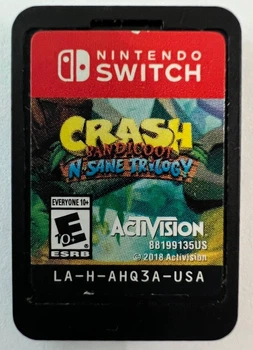Crash Bandicoot N'Sane Trilogy, Б/У, без коробки, английская версия - картридж Nintendo Switch