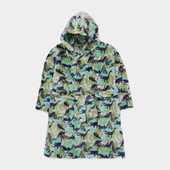 Детский махровый халат для мальчика Flamingo 882-910 98 см Хаки (4829960153320)