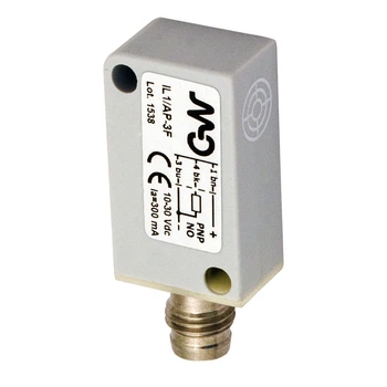 Індуктивний датчик, екранований, PNP/NO, роз'єм M8, IL1/AP-3F Micro detectors
