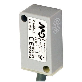 Индуктивный датчик, экранированный, PNP NO, кабель 2м, 90°, IL1/AP-3A Micro detectors