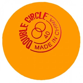 Мячи для настольного тенниса DHS Double Circle Dual 40+ 120 шт. Orange