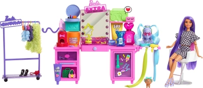 Ігровий набір з лялькою Barbie Екстра Візажний столик (887961973297)