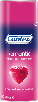 Интимный гель-смазка Contex Romantic с ароматом клубники (лубрикант) 100 мл (5060040304037/4820108005174)