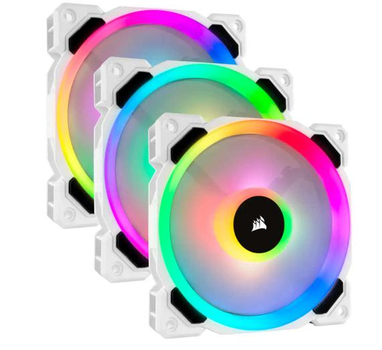 Комплект вентиляторів Corsair LL120 White RGB LED Triple Pack 120мм (CO-9050092-WW)