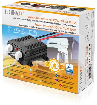 Інвертор автомобільний Technaxx TE19 600 Вт 24V