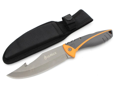Нож туристический охотничий тактический с чехлом и крюком Gerber Bear Grylls BG D752-1318 25,5 см