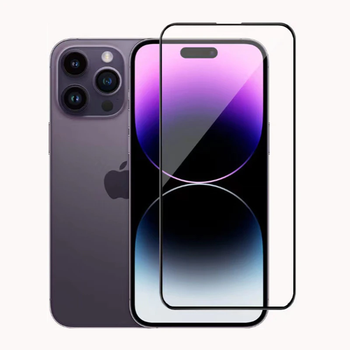 Защитное стекло LUX для Apple Iphone 14 Pro Max Full Сover черный 0,3 мм в упаковке