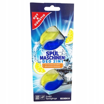 Освіжувач для посудомийної машини G&G Edeka Lemon Spülmaschinendeo 2in1 2шт*6.6мл *60 миттів