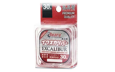 Леска монофильная Akara Excalibur Premium Quality 30m 0.148mm 1.85kg